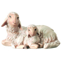 Group of sheep lying for Nativity scene - Royal