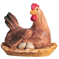Sitting hen for nativity scene - Royal