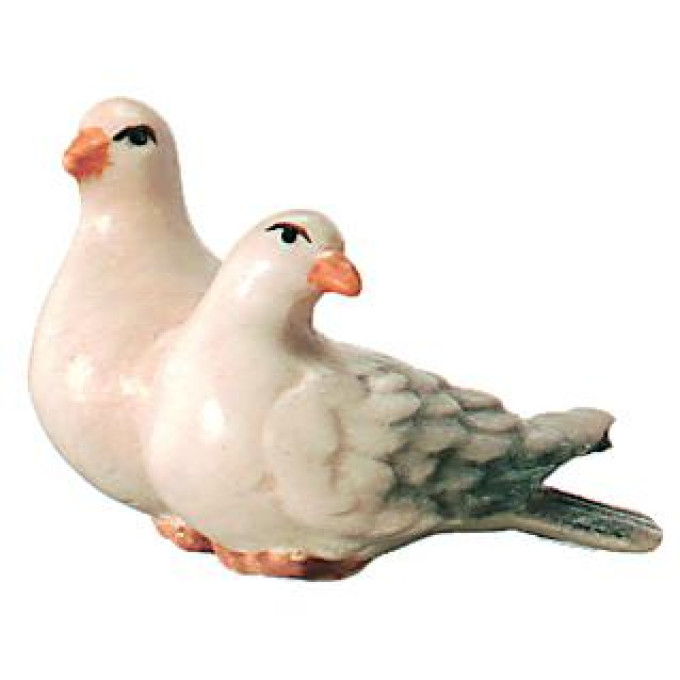 Pair of Doves for nativity scene - Royal