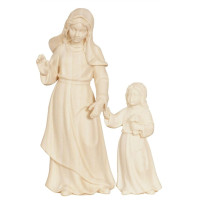 Shepherdess with girl for Nativity scene - Advent