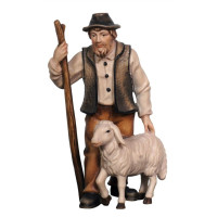Shepherd with sheep and stick for Nativity scene - Homeland
