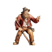 Shepherd sitting-pointing for Nativity scene - Homeland