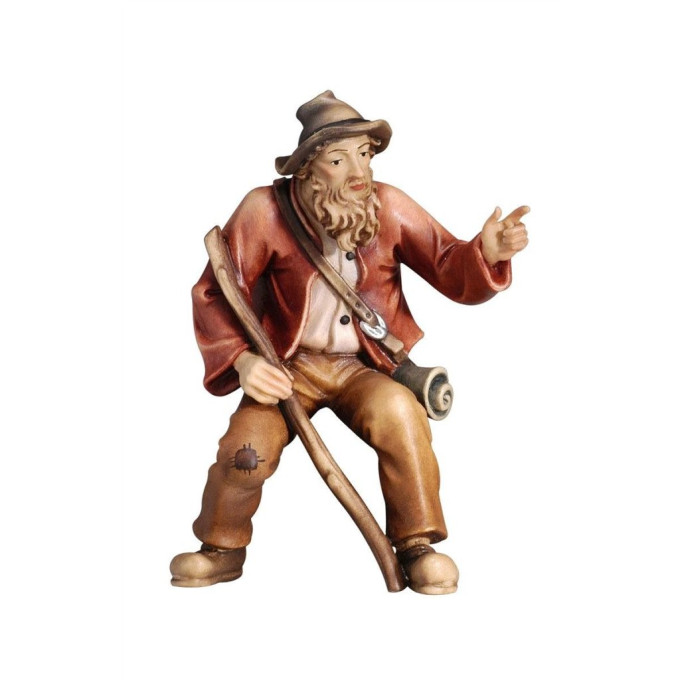 Shepherd sitting-pointing for Nativity scene - Homeland