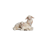 Sheep lying with lamb for Nativity scene - Homeland