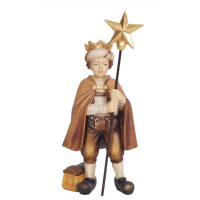 Carol singer with star for Nativity scene - Homeland