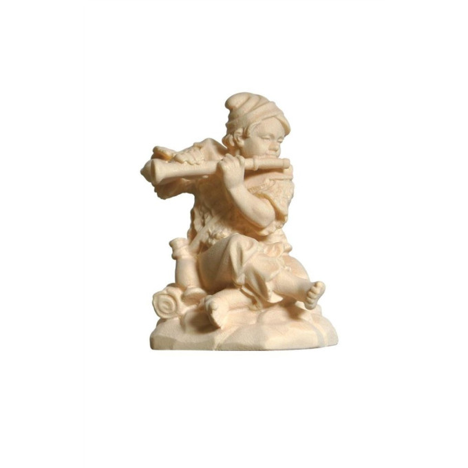 Boy sitting with flute for Nativity scene - Alpine