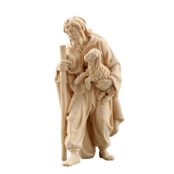 Pastier s palicou a baránkom v náručí pre betlehem - Alpský