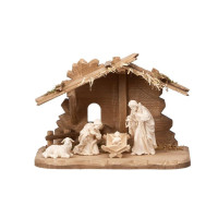 Tyrolean Nativity scene with 4 figurines RA