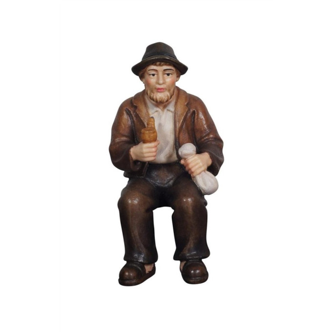 Grandfather with pipe for Nativity scene - Jerusalem