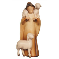 Shepherd with 2 sheep for Nativity scene - Leonardo