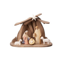 Nativity scene Holy Family with 6 figures