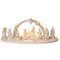 Nativity scene with light Leonardo with 19 figures LE