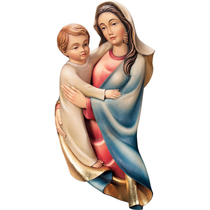 Relief Virgin Mary with child - modern