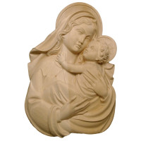 Reliéf Panna Mária s dieťaťom a anjelmi