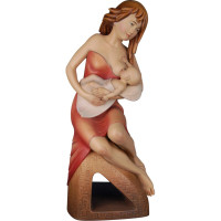 The breast-feeding mother