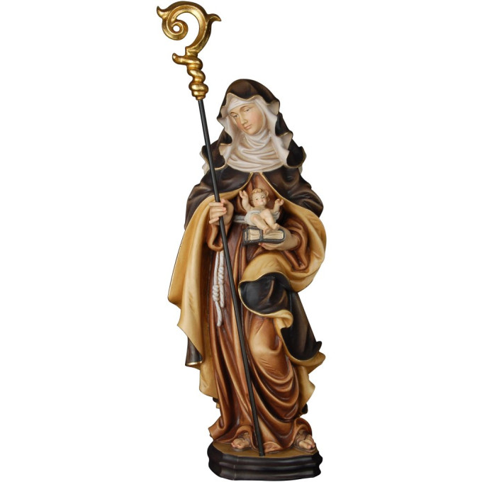 Saint Etheldreda with Jesus and a book