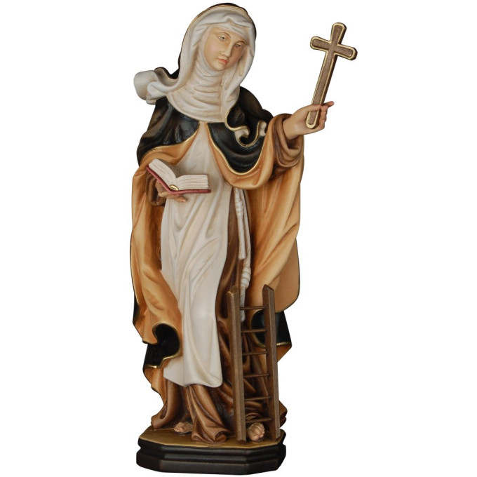 Saint Angela Merici with a cross and a ladder