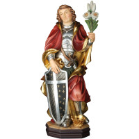 Saint Emmerich with lilies and crown