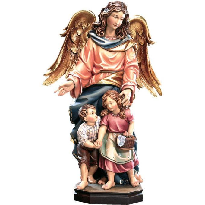 Guardian angel with two children