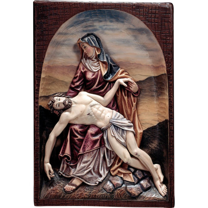 Pieta - Reliéf Ježiša v náručí Panny Márie