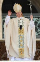 Statue of Pope Leo XIV.