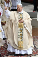 Statue of Pope Leo XIV.