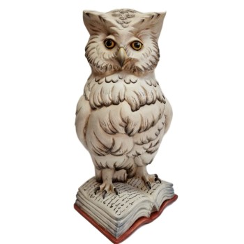 Wooden Owl on a book