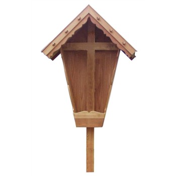 Wooden cross made of spruce wood