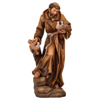 Svätý František z Assisi drevená socha