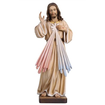 Divine Mercy wooden statue