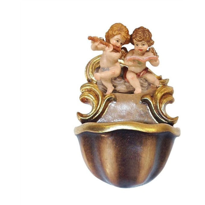 Holy water font Pair of angels