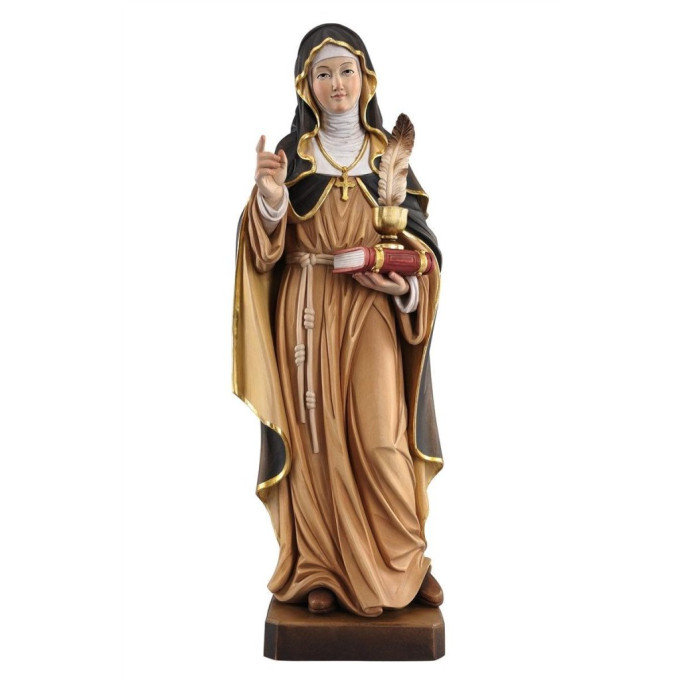 St. Gertrud with feather
