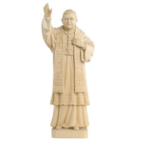 Pope Benedict XVI wooden statue