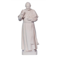Pope Francis wooden statue