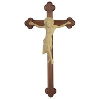 Drevený barokový kríž s Korpusom Cimabue