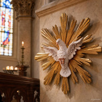 Holy Spirit with halo