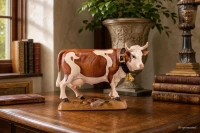 Mottled light brown cow Simmental