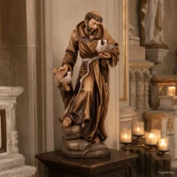 Saint Francis of Assisi wooden statue