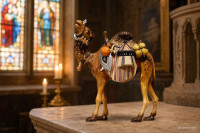 Camel with luggage  for Nativity scene - Jerusalem