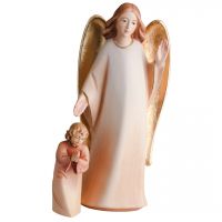 Strážny anjel s dieťaťom Drevená socha