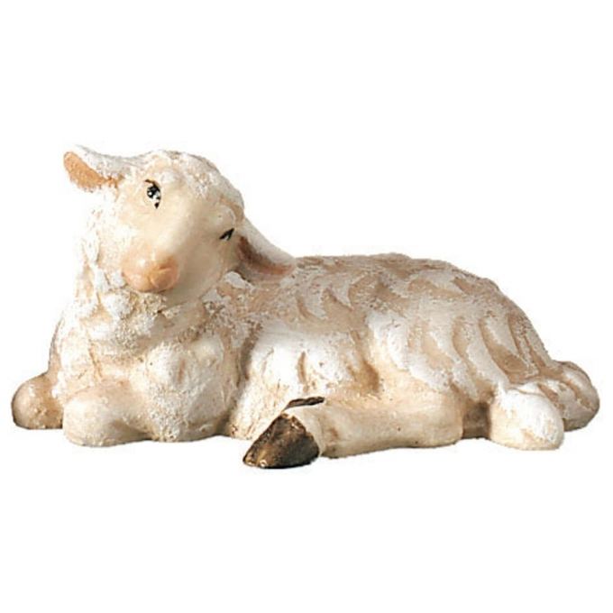 Ležiaca ovečka drevená soška figúrka zvieratá do Betlehema