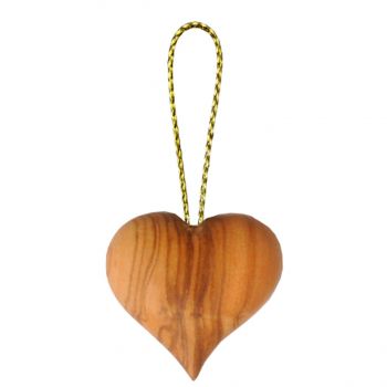 Drevené srdce (olivové drevo)