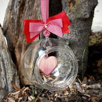 Luxusná Sklenená Guľa-darček k výročiu- valentínsky deň- darček pre ženy