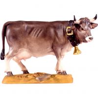 Hnedá krava drevená dekorácia