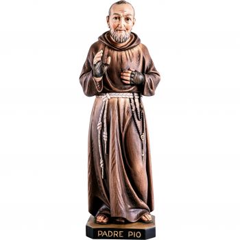 Páter Pio drevená socha