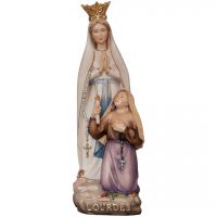 Panna Mária Lurdská s Bernadetou a korunkou