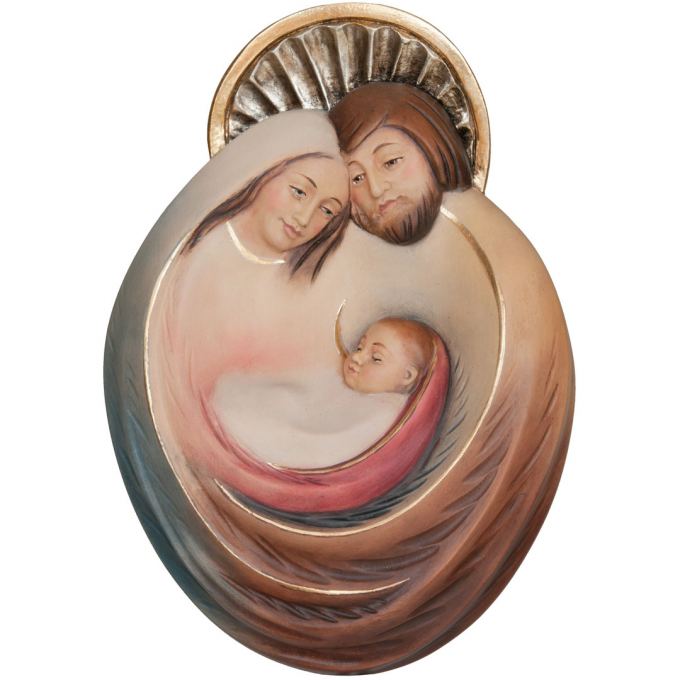 Svätá rodina drevený portrét