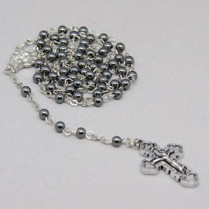 Ruženec s okrúhlymi korálkami