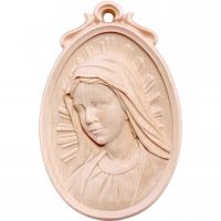 Drevený medailón Panny Márie
