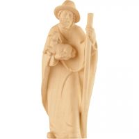 Pastier s palicou a jahňa drevená figúrka soška do Betlehema